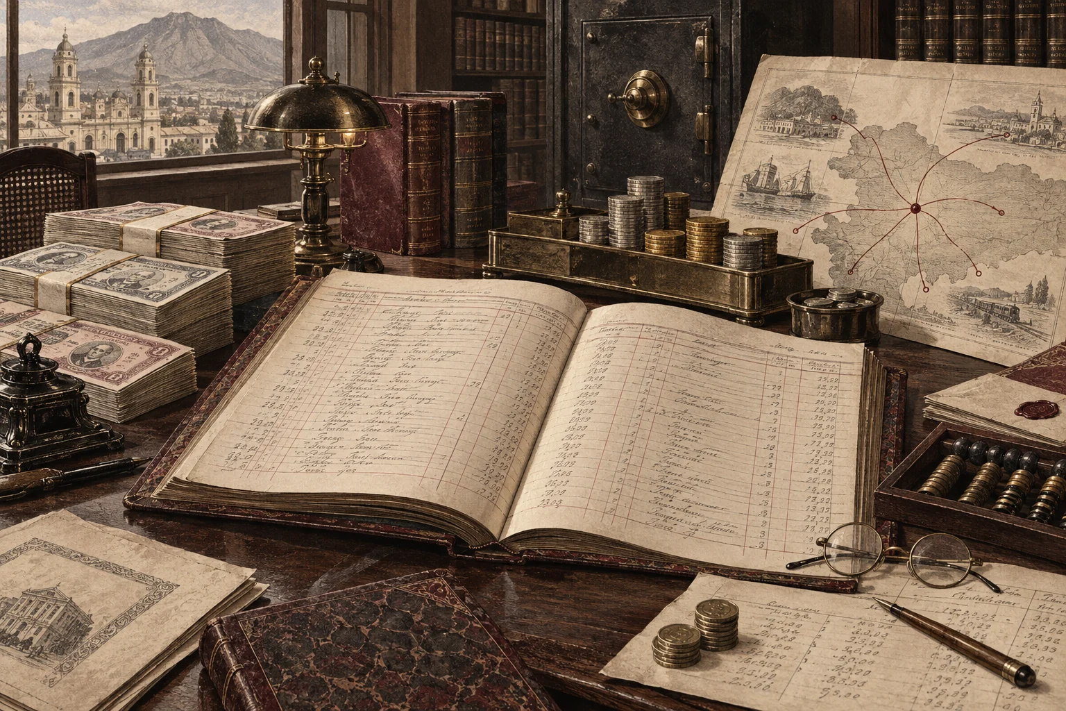 Editorial illustration for Banco Caracas in 1908: what the surviving figures reveal