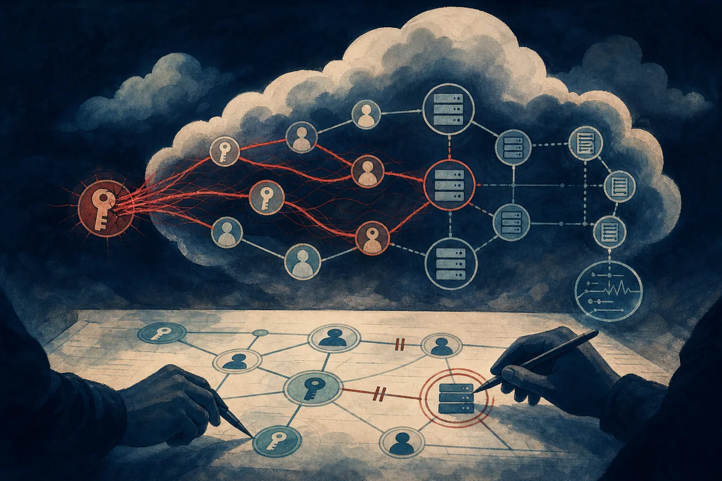 Editorial illustration accompanying Lawmakers Demand Inquiry Into Alleged Secret Surveillance